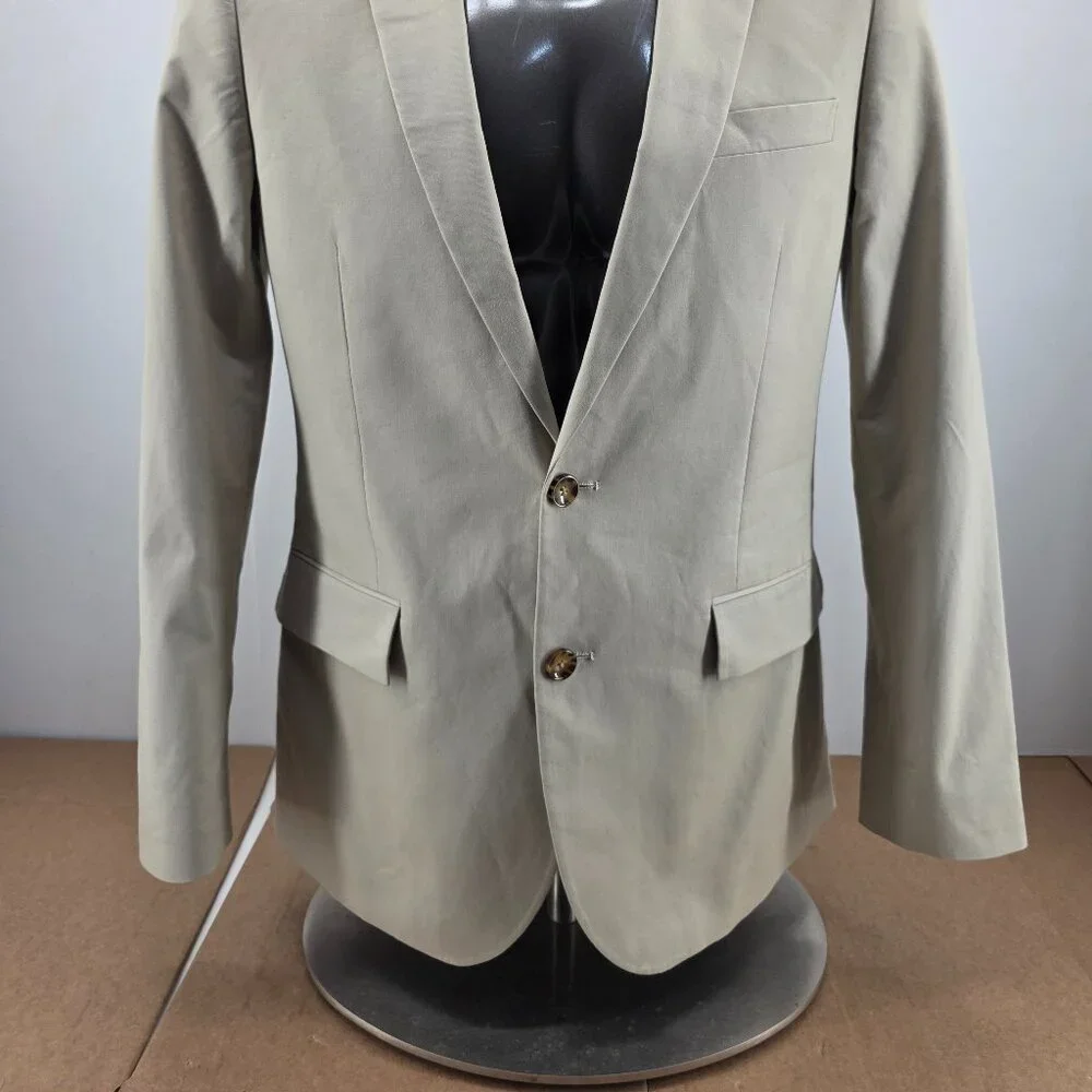J.Crew Mens Slim-fit Thompson Blazer Khaki jacket Size 40R AZ830